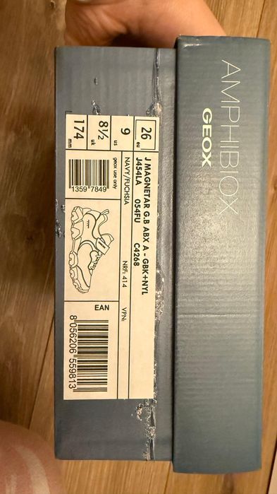 GEOX | 26 EU | Pantofi trekking roz/bleumarin (27 cm)