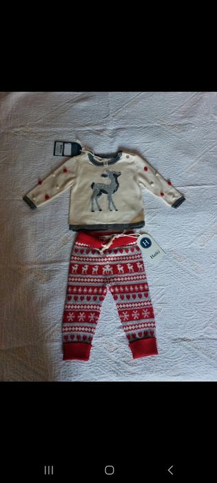 Compleu bebe Crăciun firma Hatley 6-9 luni