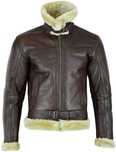 Geaca de piele barbati naturala oaie jacketa Leatherick blana aviator