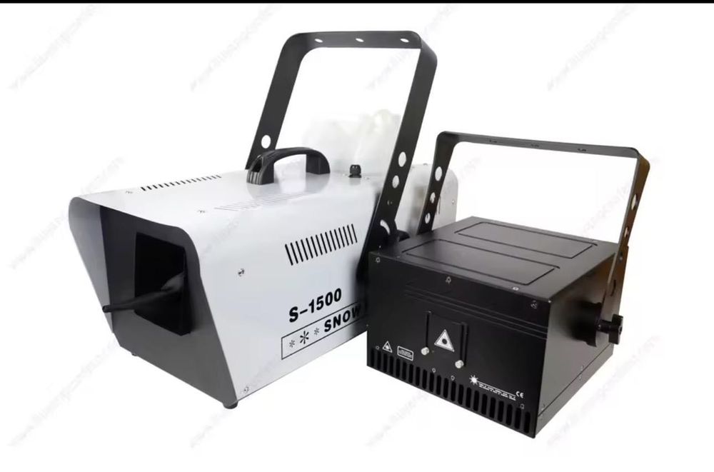 Laser evenimente și mașină de zăpadă 1.100€ negociabil.