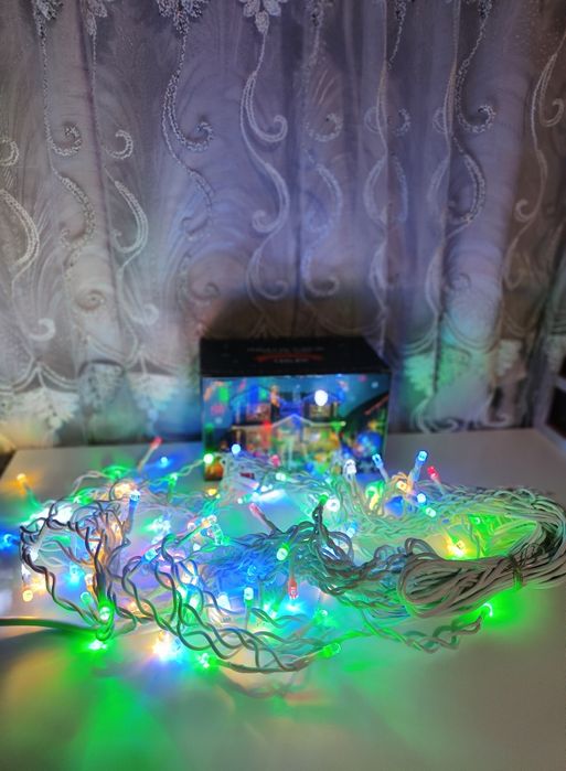 Perdea de țurțuri 8 jocuri de lumini 120LED 5,5m