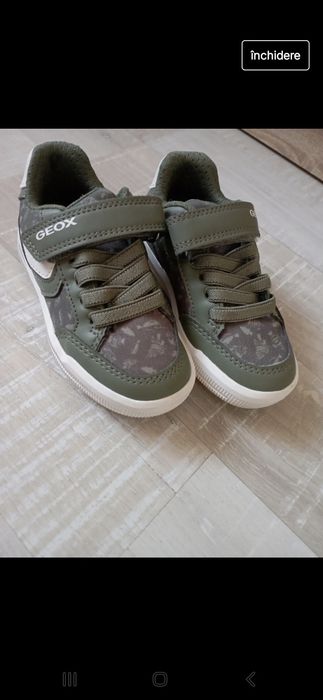 Pantofi sport din piele Geox