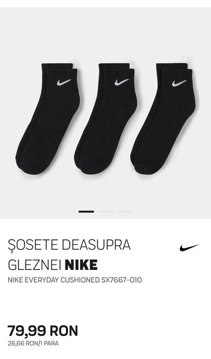 Sosete deasupra gleznei nike