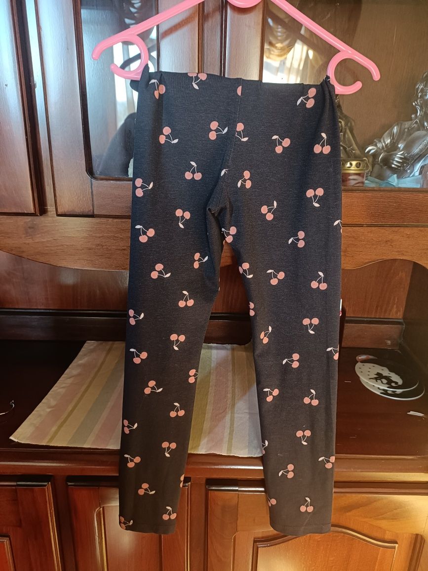 Set H&M 2 piese,compleu fetite 6-8 ani,122-128, hanorac si colant