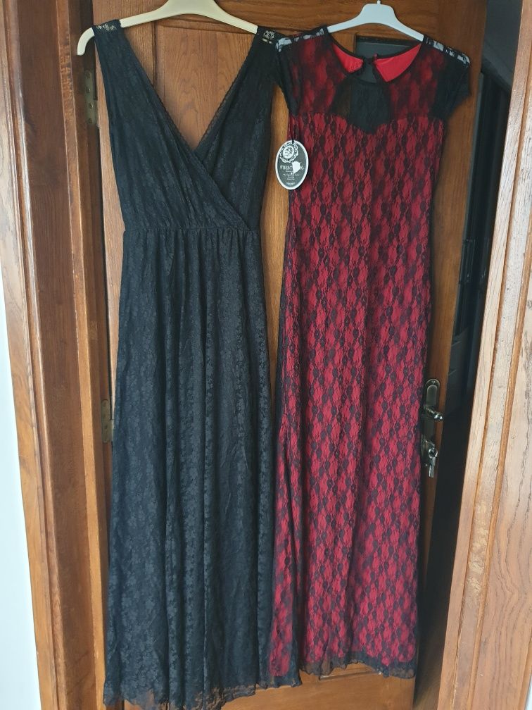 Set 2 rochii/ rochie lungi dantelă elastică