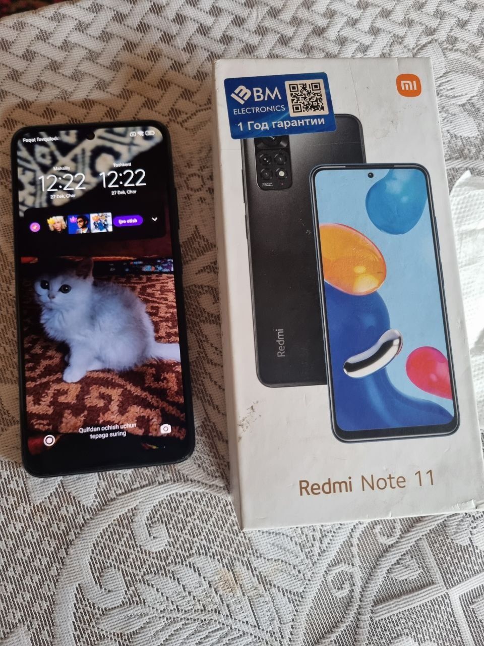 Redmi note11 sotiladi aybi yoq  1mln200 kami bo 128/6+5r