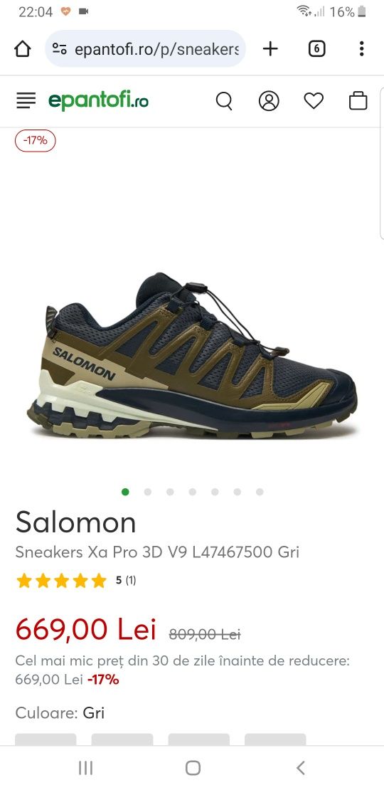 Salomon xa pro 3d v9 noi