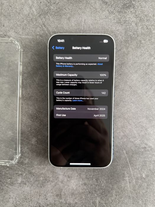 iPhone 16e 128GB Alb | Liber de retea | 100% baterie