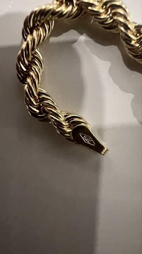 Lanț aur galben 14k nou. Greutate:7,7g, Lungime:50cm,Grosime:3,8mm