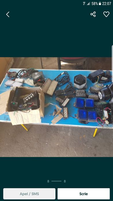 Sirene ( goarne ). Alarma politie, salvare , spp. ,pompieri,  vama ...