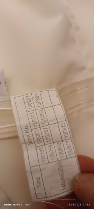 Draperii alb murdar crem VidaXL