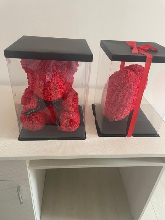 Ursuleti si inima din trandafiri de sapun