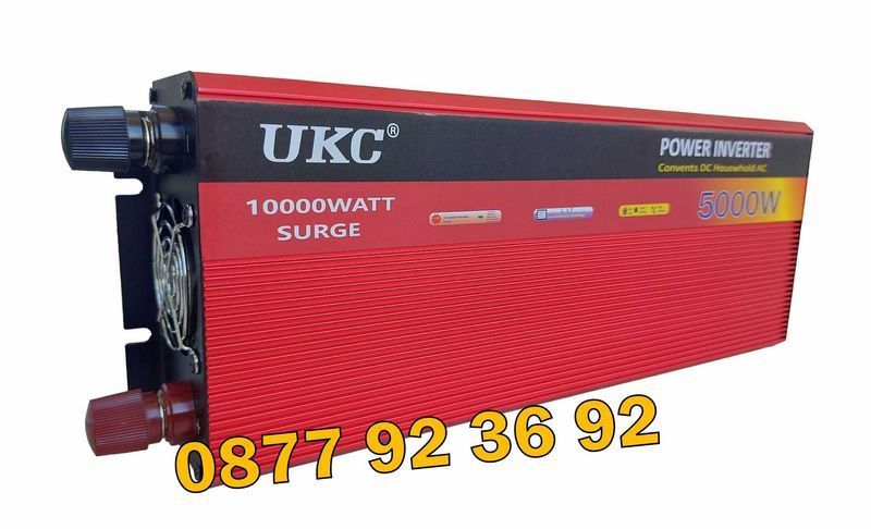 ПРОМО ВИСОКОКАЧЕСТВЕН инвертор UKC 5000W 12V/24V 220V, инвертер 5000В