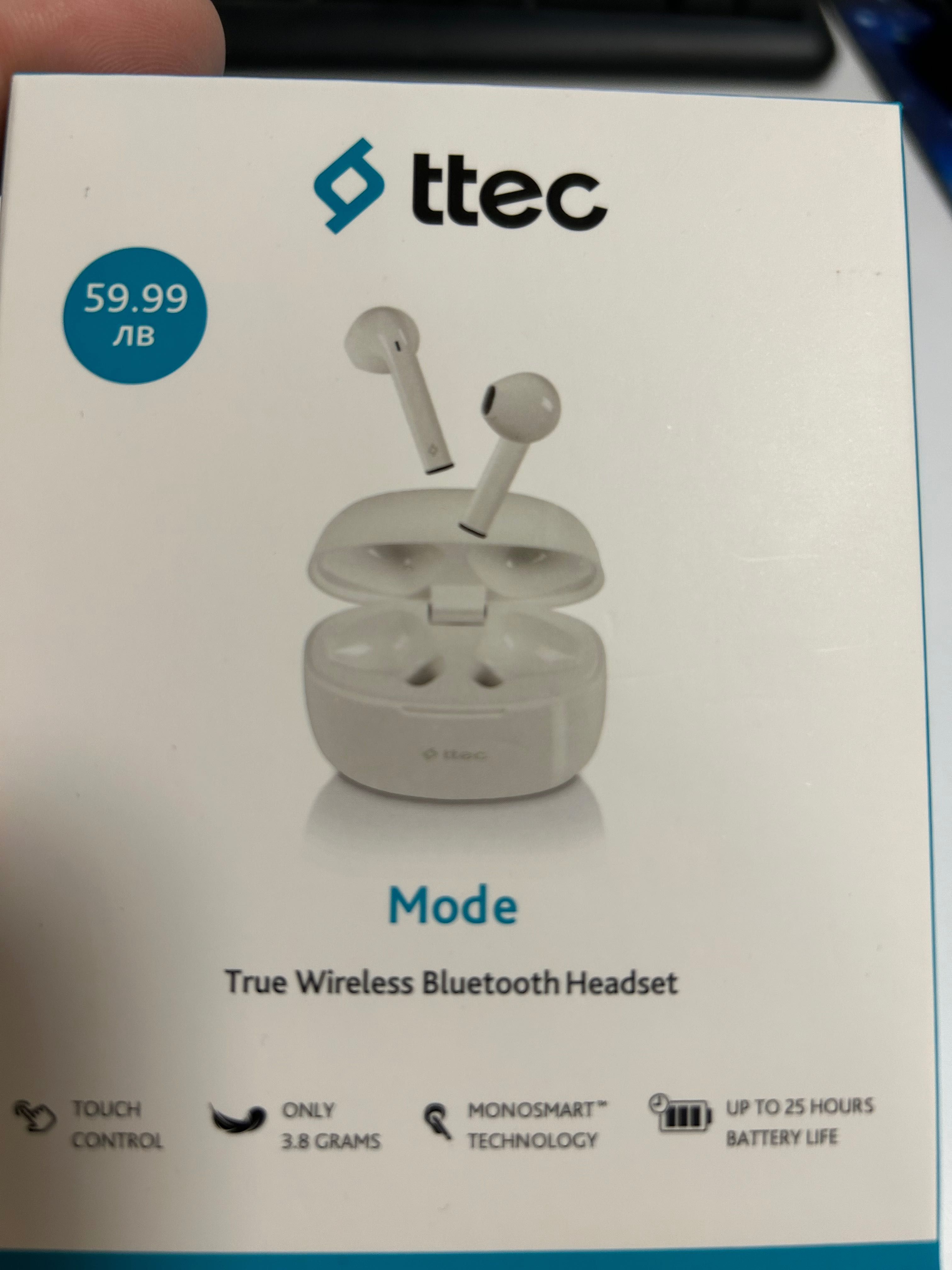 Wireless bluetoothe Ttec слушалки