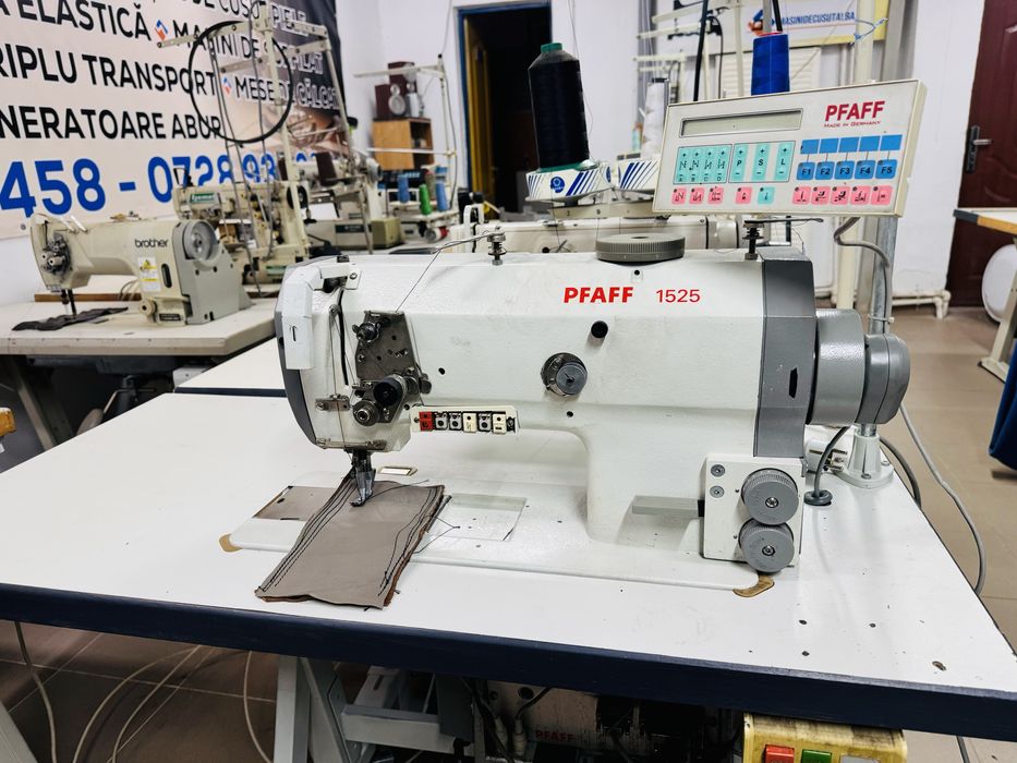 Masina de cusut cu triplu transport PFAFF 1525 FULL automata