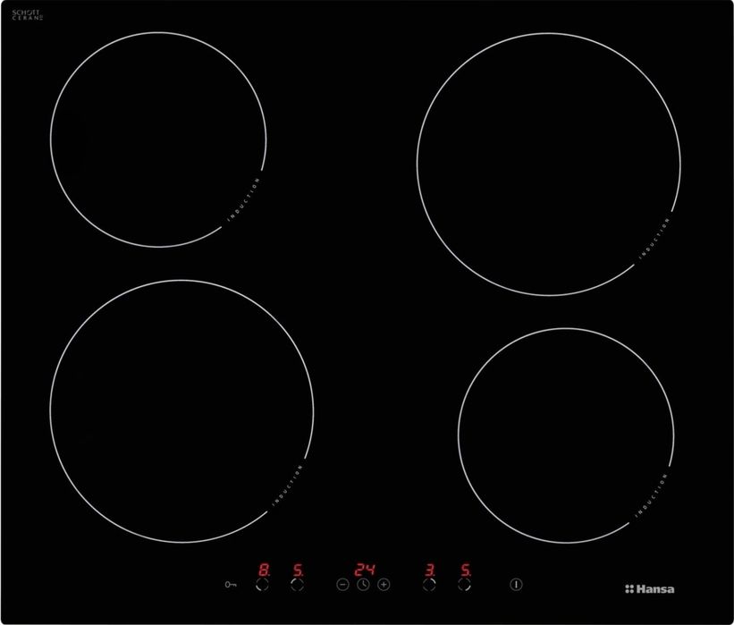 Плот за вграждане Hansa Индукция, 4 Нагревателни зони, Тайме