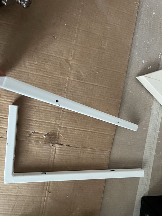 set 2 console pentru blat - albe