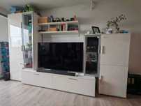 URGENT! Dulap Modular Alb Lucios Pentru Living + MASA BUCATARIE