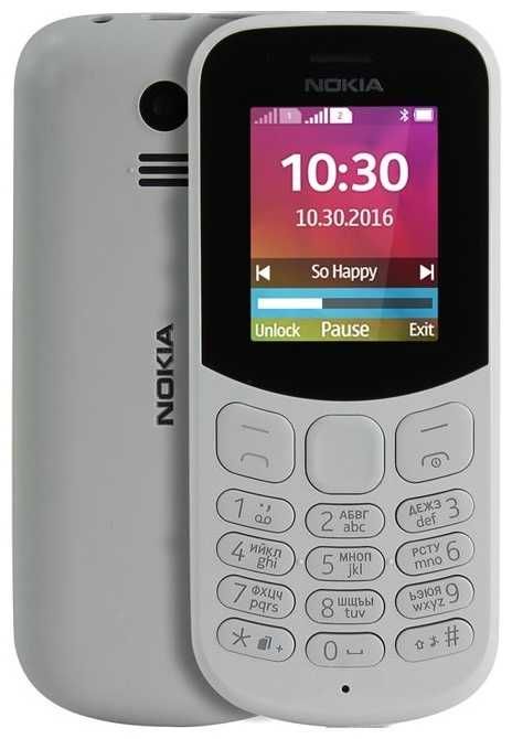 Мобильный телефон Nokia 130 DS 2017 серый
