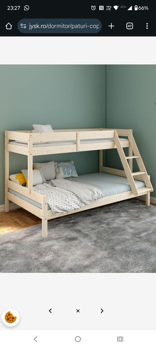 Pat supraetajat VESTERVIG  de la JYSK 80/120 x200