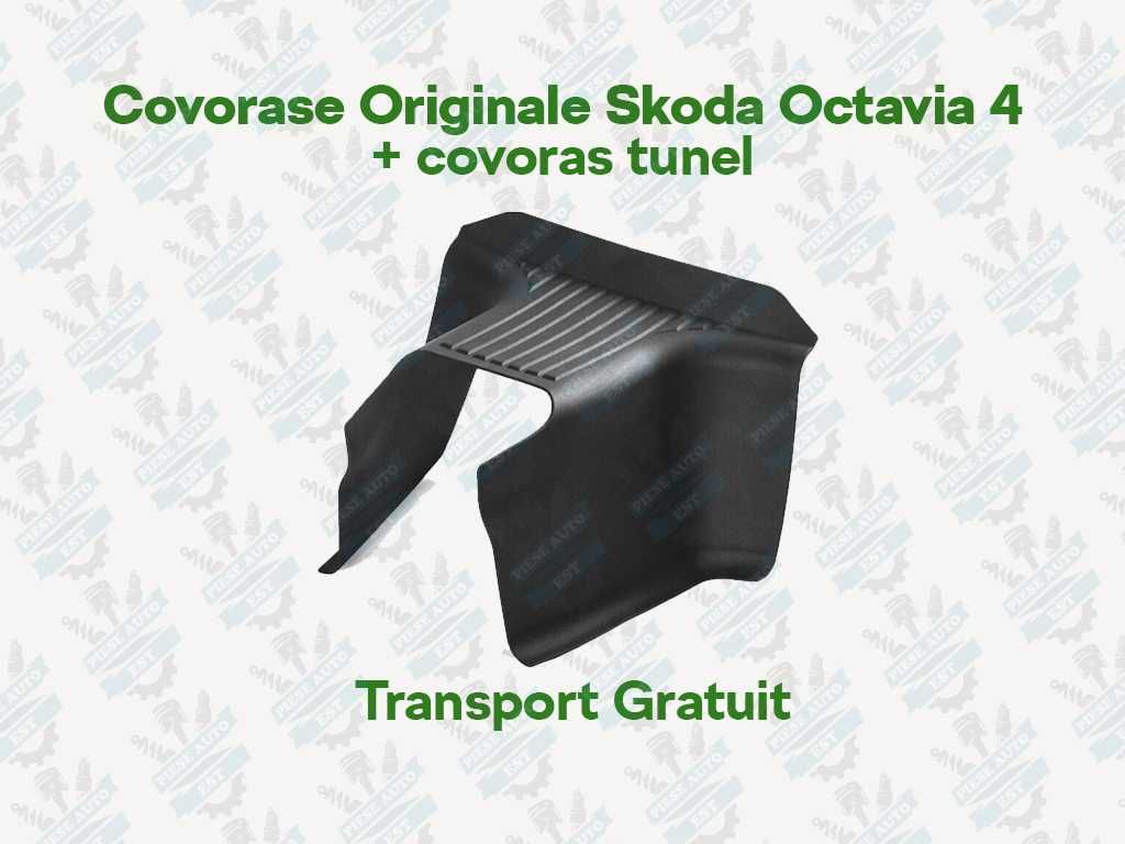 Covorase Originale Skoda Octavia 4 + covoras tunel + Transport Gratuit
