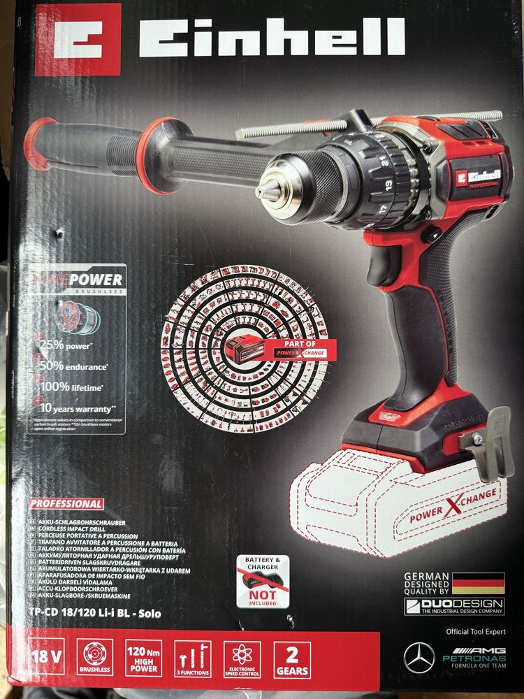 Продавам Акумулаторен  Винтоверт EINHELL TP-CD 18/120 LI-I BL – SOLO