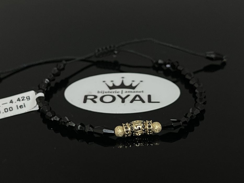Bijuteria Royal CB : Bratara cu snur aur 14k 4,42gr
