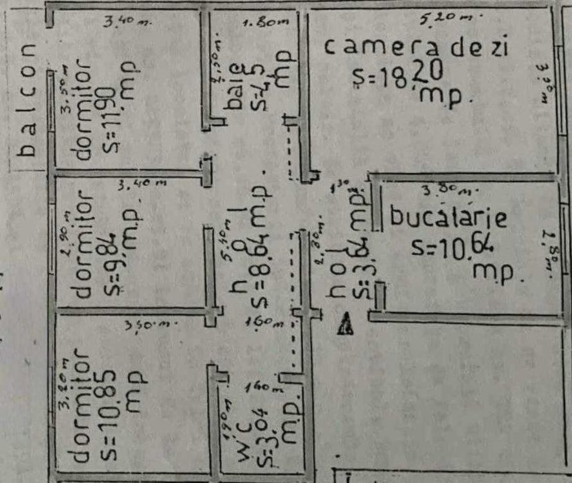 Campina - Apartament 4 camere ultracentral - 150.000 Euro Negociabil