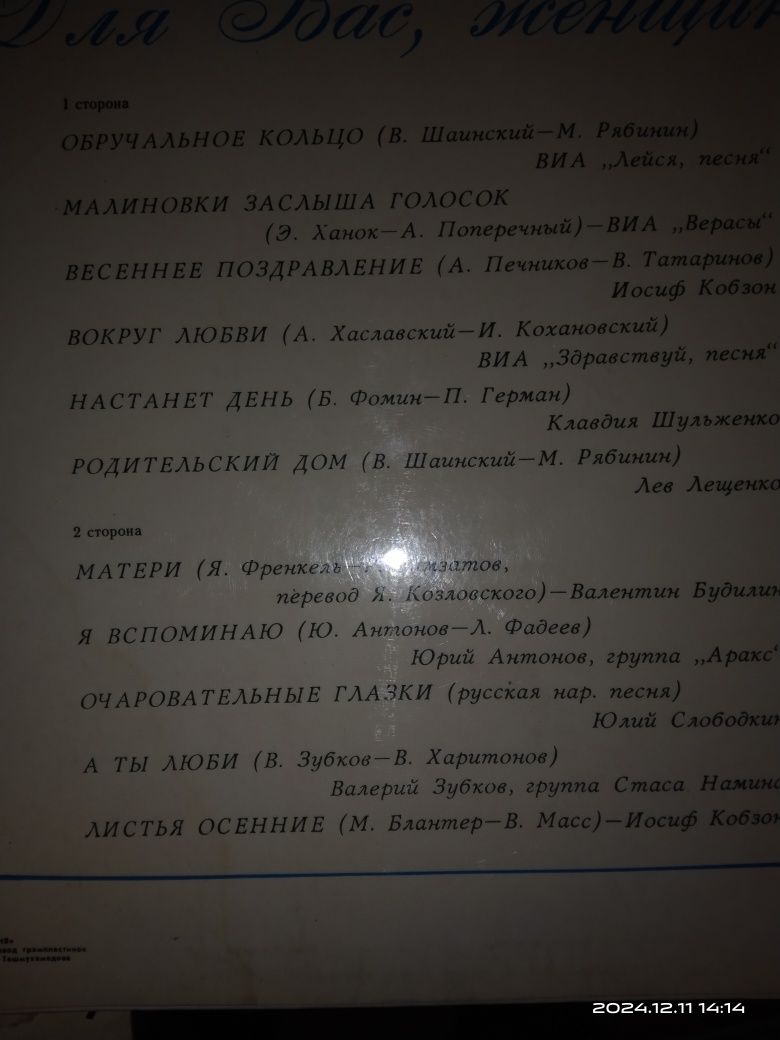 Виниловые пластинки.