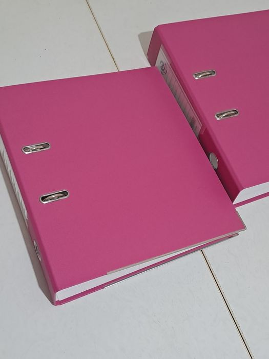 Папка-регистр A4 (розовая) — не использованные, в наличии 12 шт
