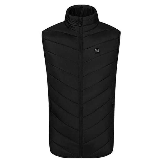 Електрически отопляем елек , 9 зони , Usb захранване,черен