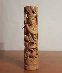 Statueta asiatica Feng shui zeul Krishna |lemn de santal| Veche