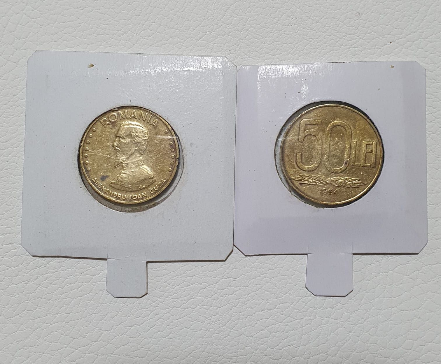 Monezi de 50 lei cu Al. I. Cuza