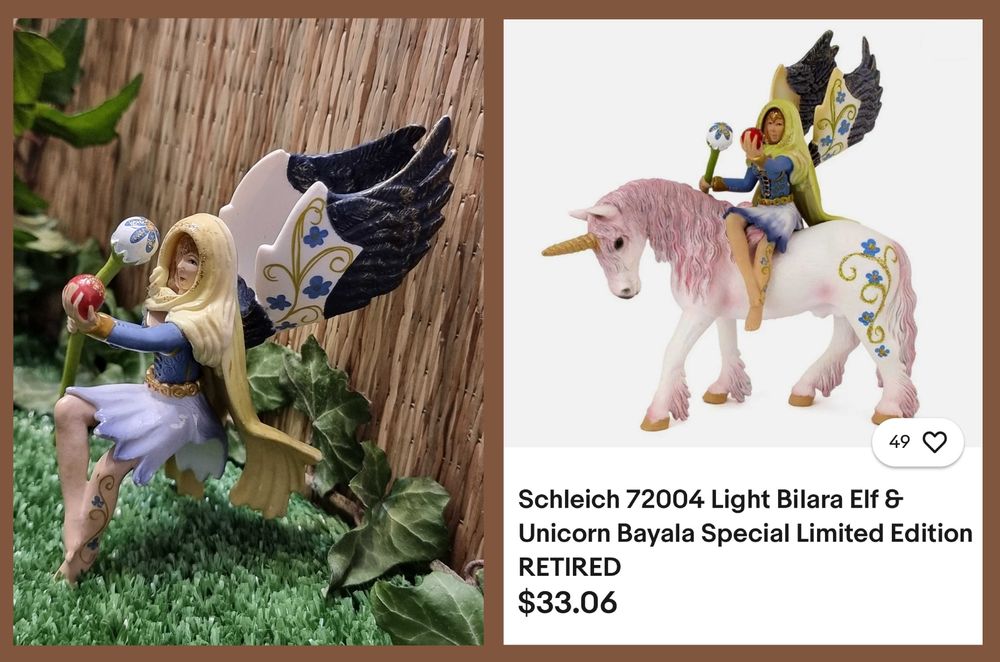 Set cal Schleich si figurina Elf Bayala 72004