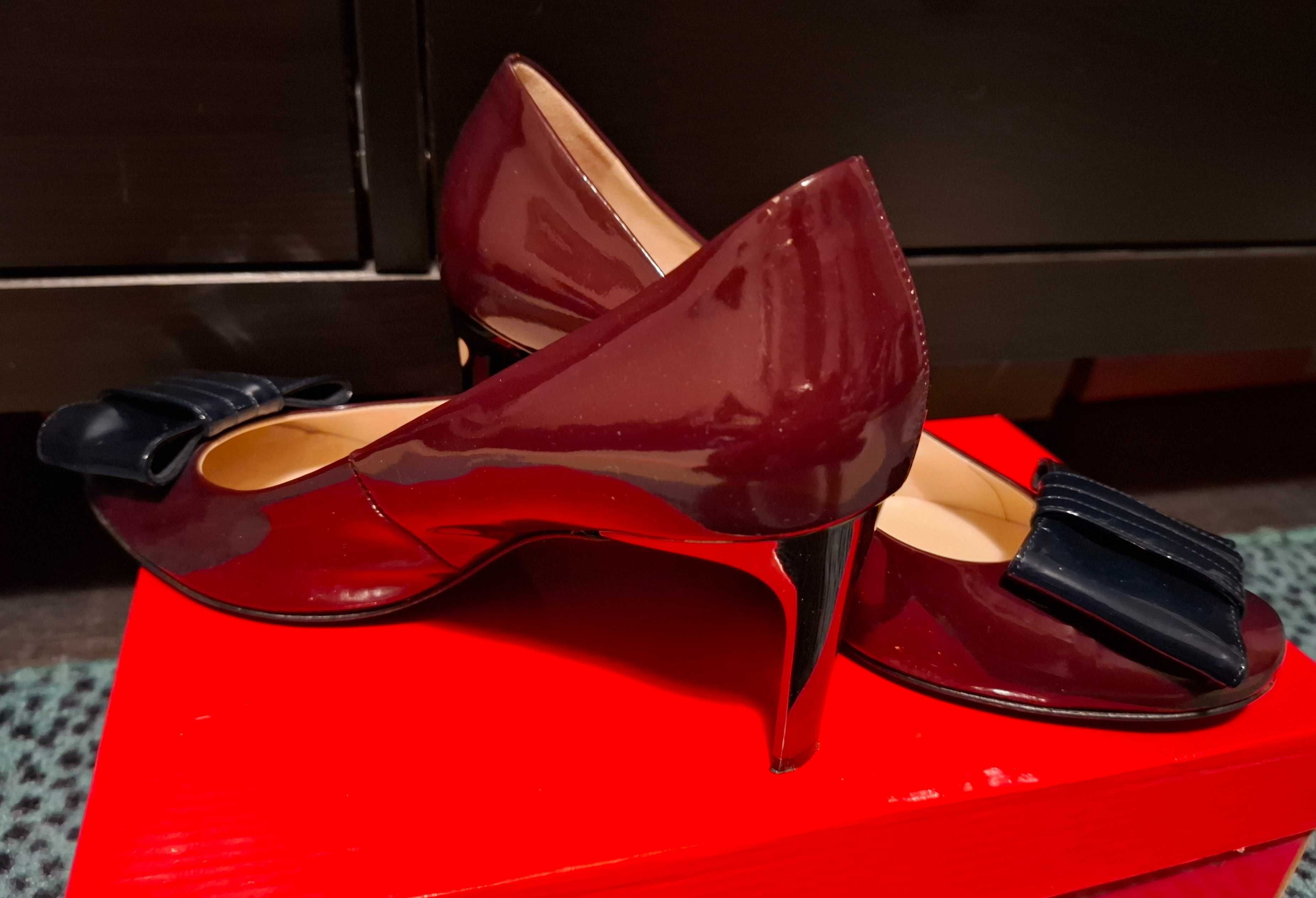 Pantofi bijuterie Hogl piele lacuita