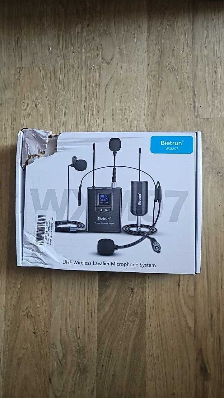 Bietrun UHF WXM07 безжичен лавалирен микрофон за ревер