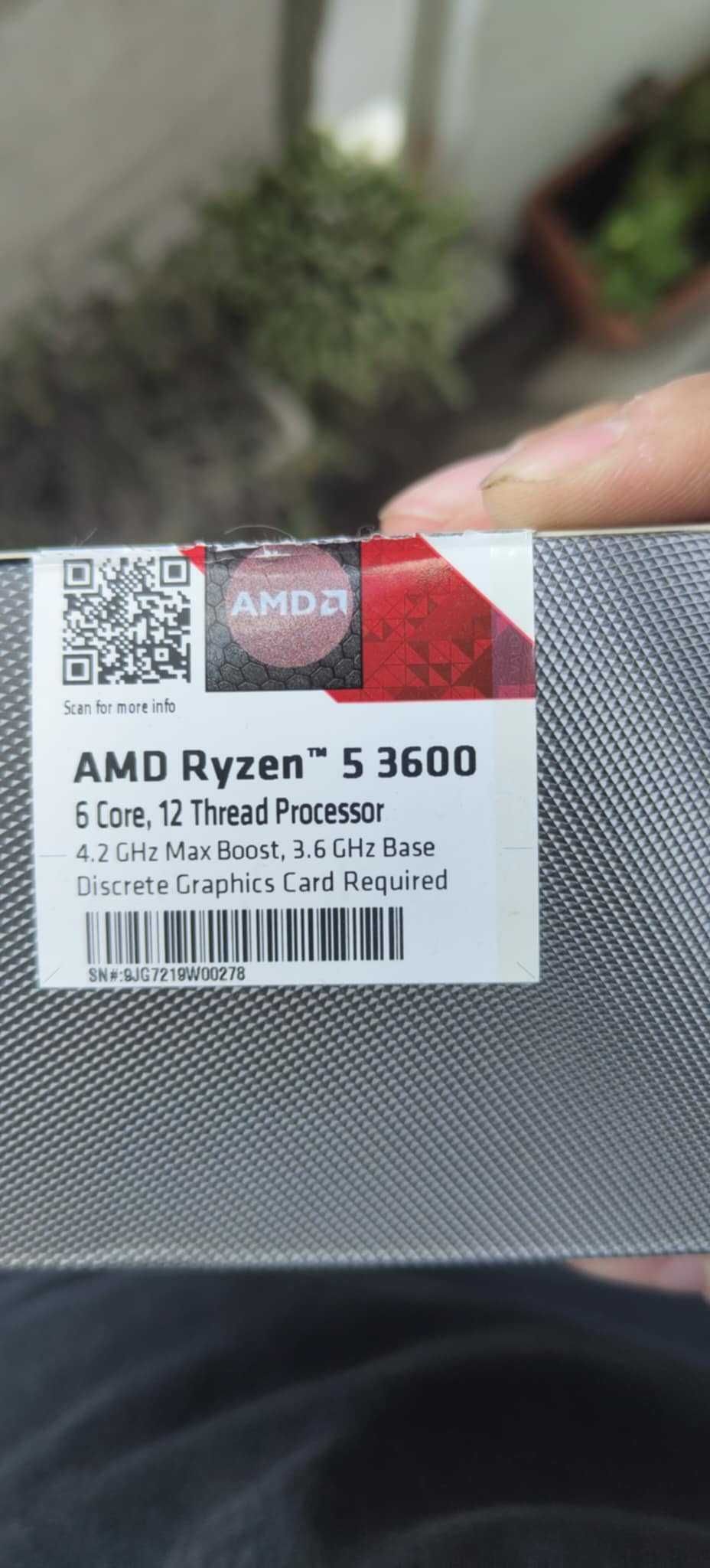Ryzen 5 3600 + Wraith Cooler