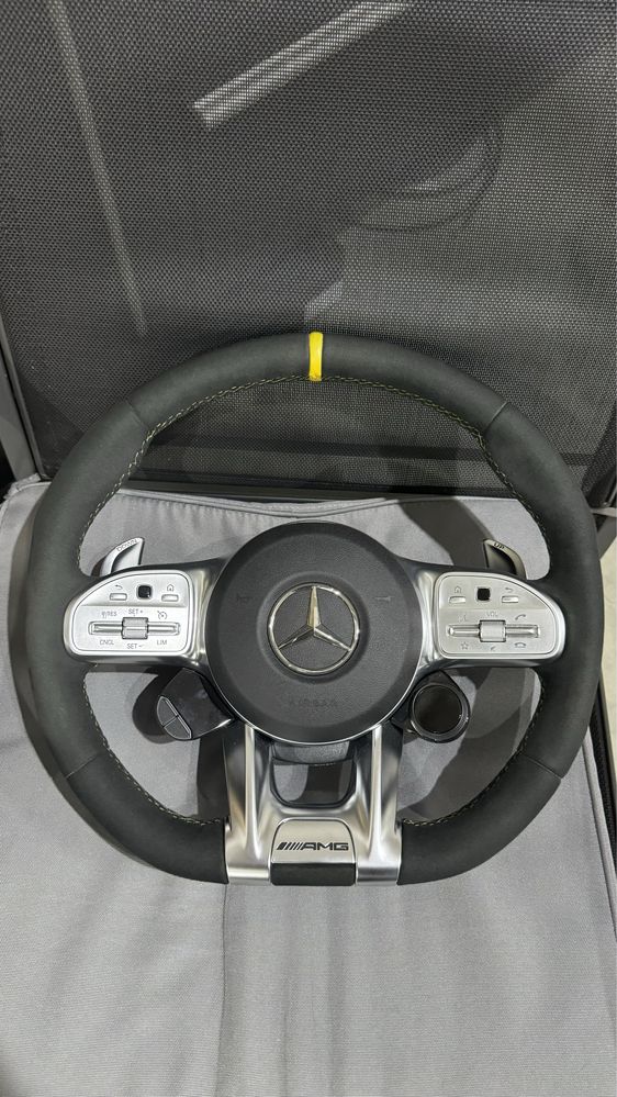 Volan Mercedes AMG RaceDisplay Clasa A B C E G CLS GLE S / Padele