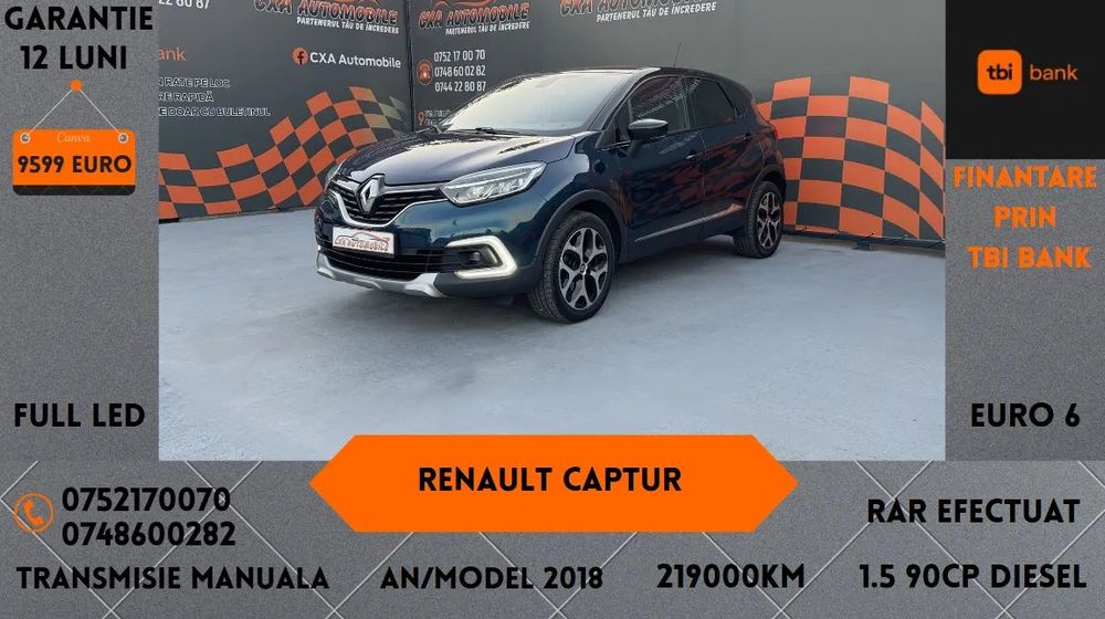 Renault Captur RAR Efectuat / Faruri Full Led