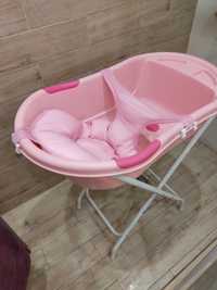 Компактна вана за бебета Lilly, розова