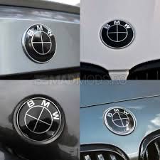 Emblema Sigla Stema Bmw neagra capota/portbagaj