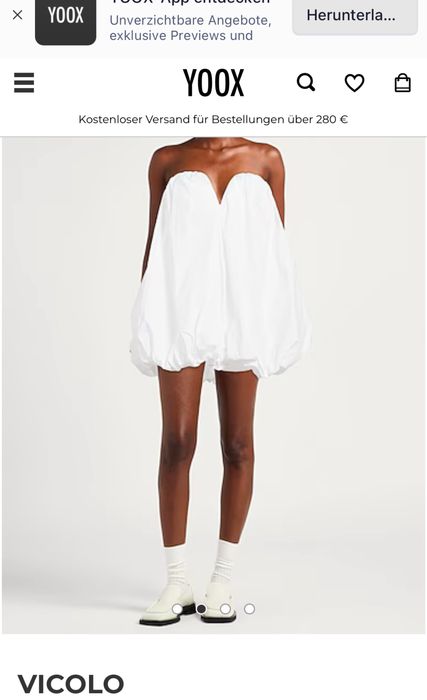 Бяла къса  рокля