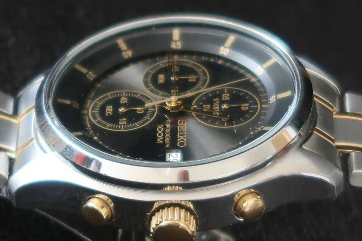 Часовник SEIKO-мъжки 43 мм. Модел 4Т57. Неразличим от нов