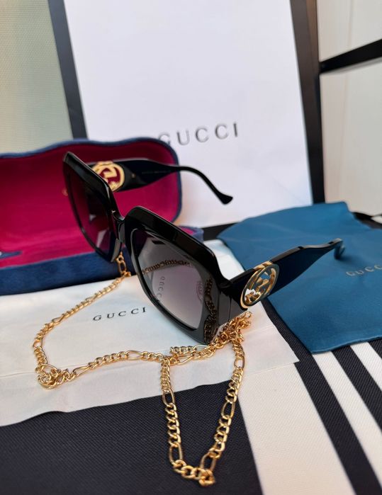 Ochelari de soare originali Gucci cu lanț GG1022S