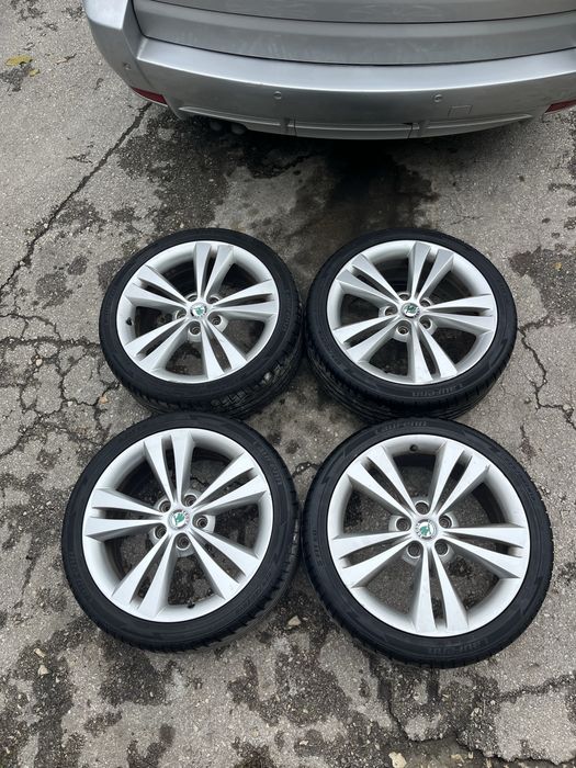 4бр. оргинални алуминеви джанти на Skoda Octavia 2 Feislift vrs