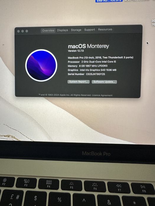 MacBook Pro 13” 2016, i5/8GB/250GB, baterie și încărcător noi