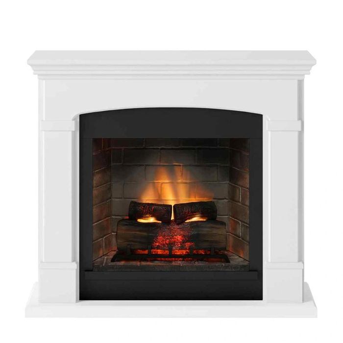 Helmi Pure White semineu electric PowerFlame 2