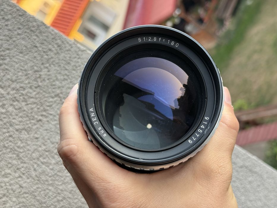 Carl Zeiss Jena Sonnar 180mm f2.8 Zebra Pentacon Six Medium Format
