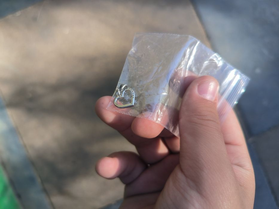 Серебряная подвеска сердце