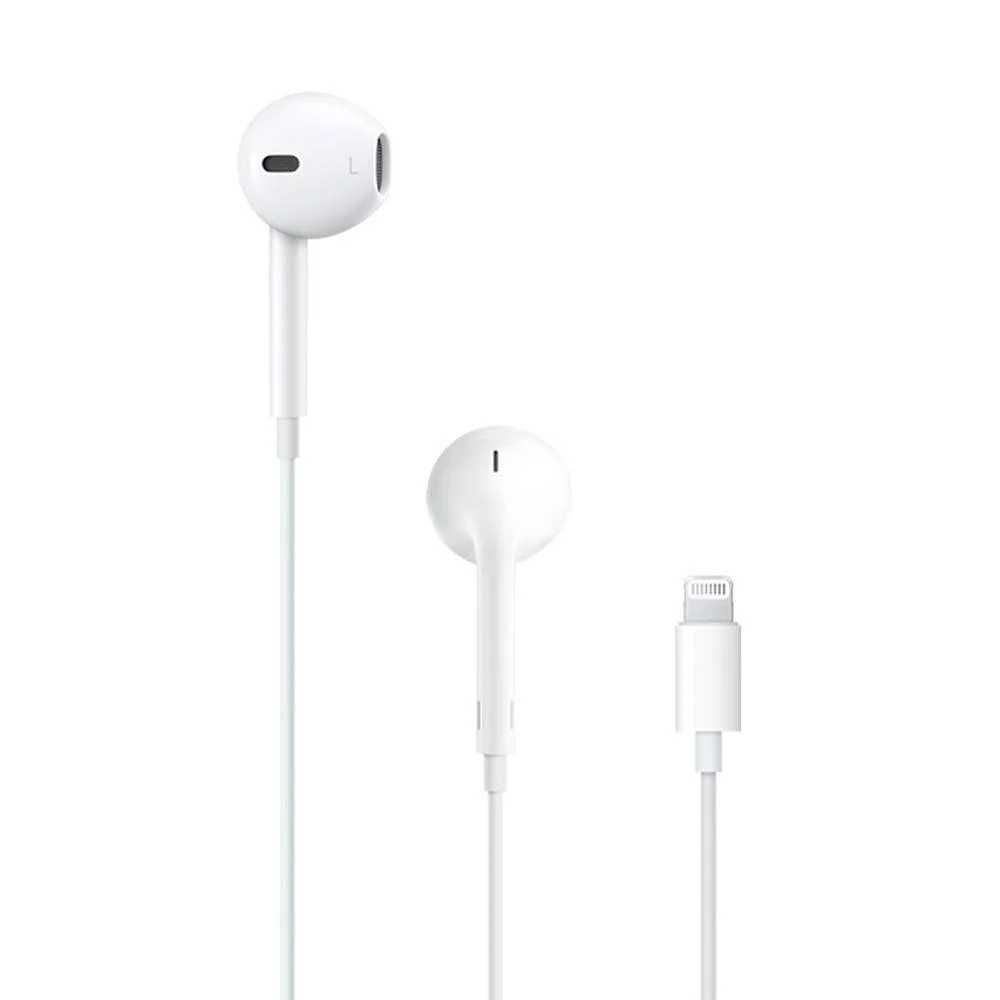 Apple Earpods Lightning Connector кръгли слушалки,